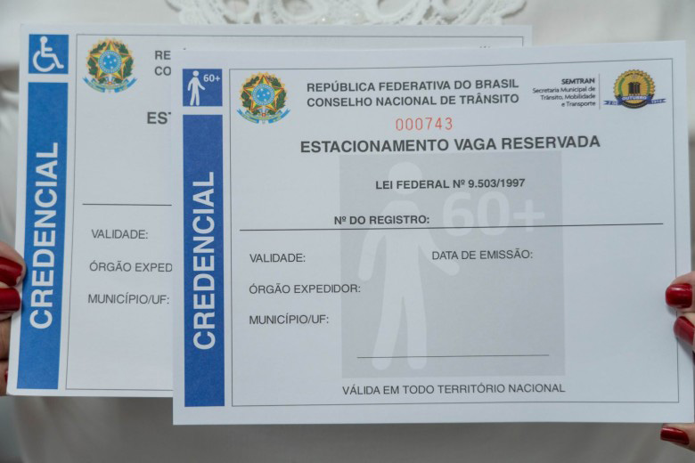 Documento é obrigatório para o uso das vagas especiais