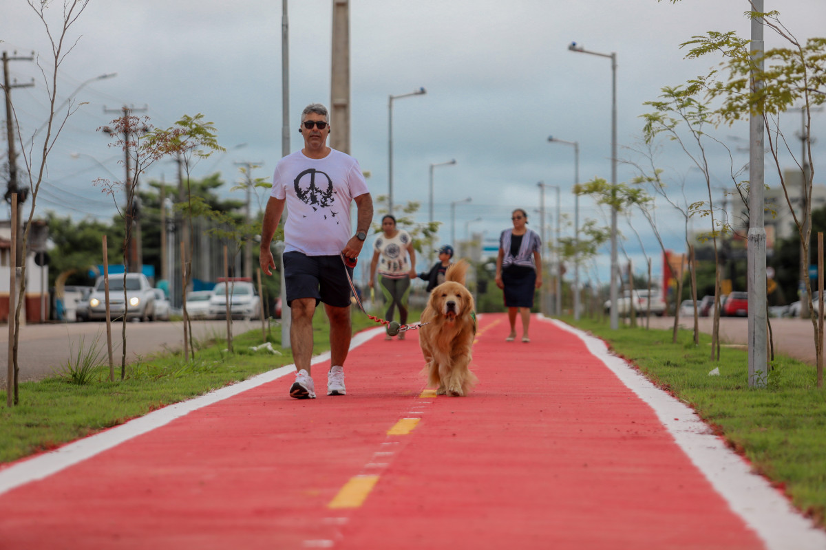 São 800 metros de via que beneficiam a ciclistas e pedestres da região