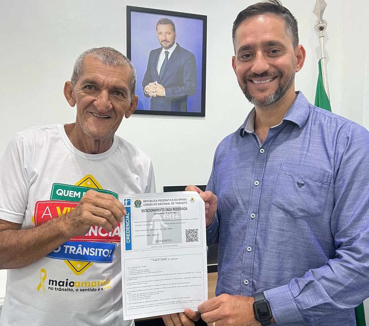 Evandro Drumond de Carvalho foi o primeiro a garantir a credencial on-line