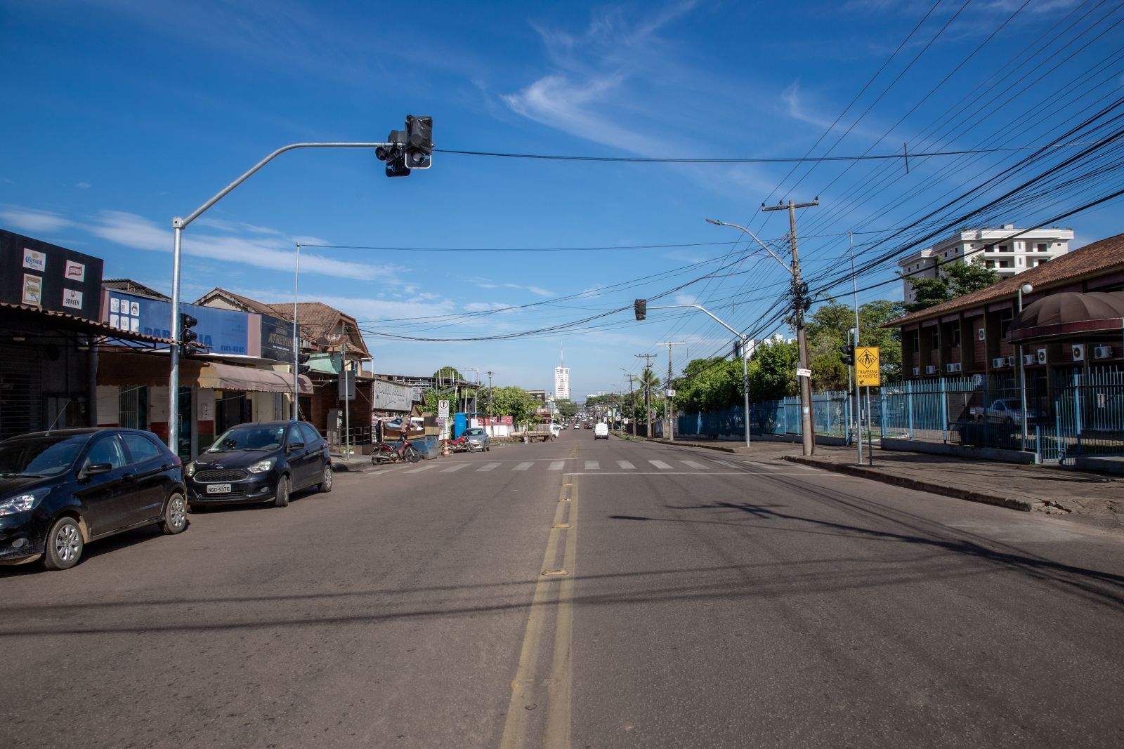 Semáforo foi instalado na avenida Calama com a avenida Venezuela