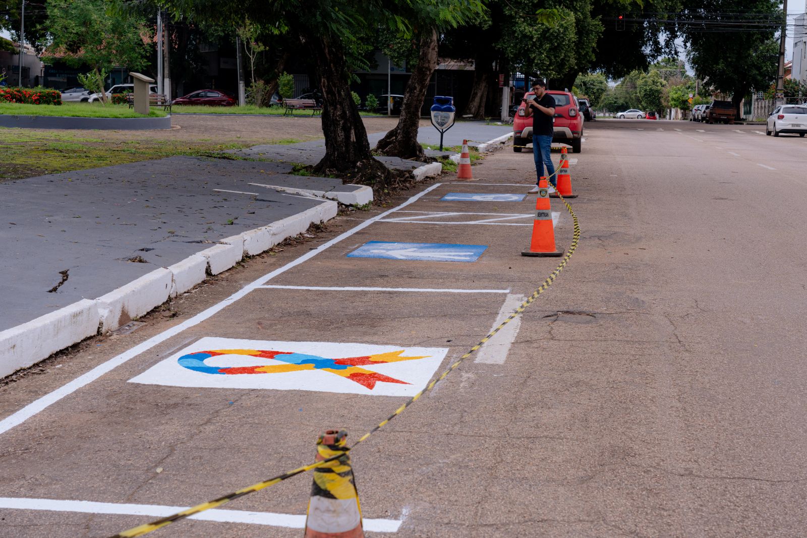  Prefeitura já realizou as primeiras pinturas de vagas exclusivas