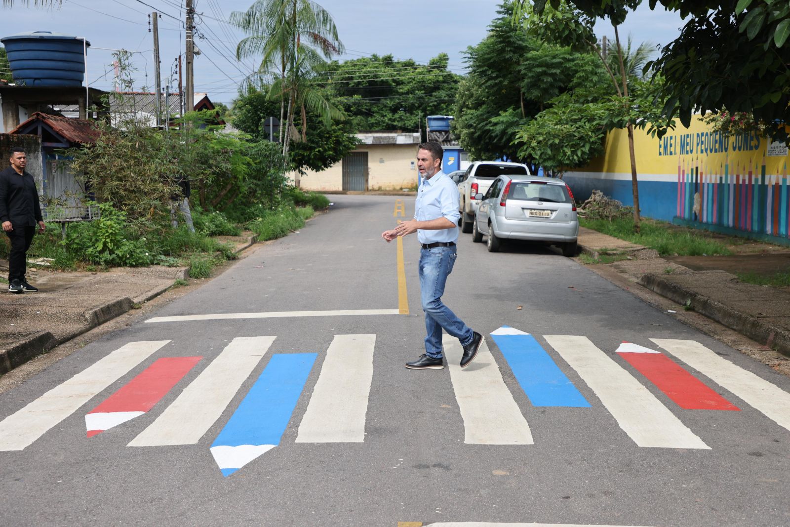 Prefeito esteve vistoriando os serviços realizados